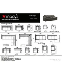 Closeout Kovner Leather Sectional Collection Created For Macys