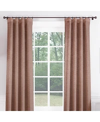 Chanasya Premium 2-Panel Embossed Leaf Textured Curtains - Back Tab, Ring Tab for Windows Living Room Bedroom