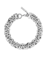 Olivia Burton Women's Honeycomb Silver Tone Link Bracelet
