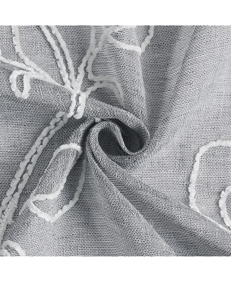 Dainty Home Stella Linen Look 76" W x 63" L Grommet Window Panel Set