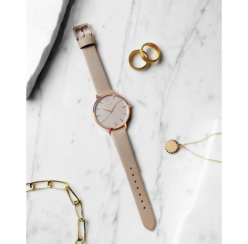 Vincero Women's Gold Eros Mesh Men's Watch with Milanese Mesh Band and Mineral Crystal