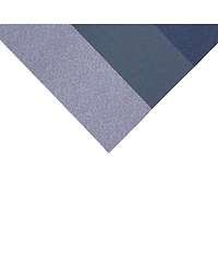Dainty Home Bal Harbour Woven Textilene Crossweave With Gradient Stripes Reversible 13" x 19" Rectangular Placemat Set of 4