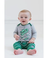 Harry Potter Baby Boys Baby Hufflepuff Slytherin Ravenclaw Baby 4 Pack Jogger Pants Newborn to
