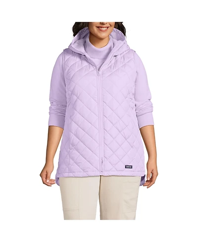 Lands' End Plus FeatherFree Insulated Hooded Vest