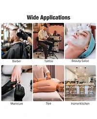 Yescom 2 Packs Salon Folding Rolling Tray Beauty Station Trolley Storage Cart Barber