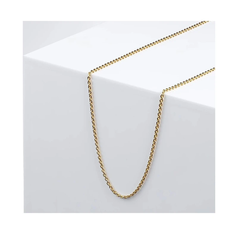 Vincero Women's Rolo Chain Necklace in 14k Gold-Plated Sterling Silver with Extender