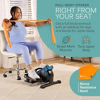 LifePro Under Desk Elliptical - Under Desk Bike Pedal Exerciser - Perfect Desk Exercise Equipment - for Seniors Adults and Teens