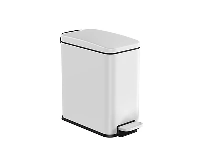 Slickblue Small Gallon Trash Bin with Lid Compact and Convenient for Home or Office Use