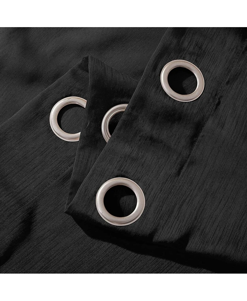 Melrose Semi Sheer Window Panel Set, 110" W x 84" L