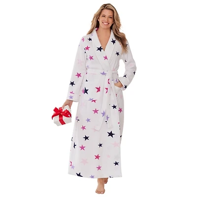 Dreams & Co. Plus Plush Wrap Robe