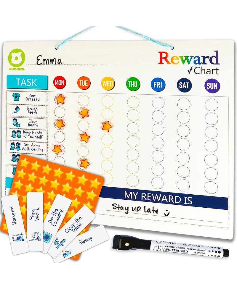 Quokka Magnetic Behavior Chore Chart for Kids at Home