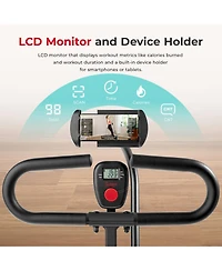 Smart Upright Row-n-Ride Exerciser, Squat Assist Trainer with Adjustable Resistance, Easy Setup & Foldable