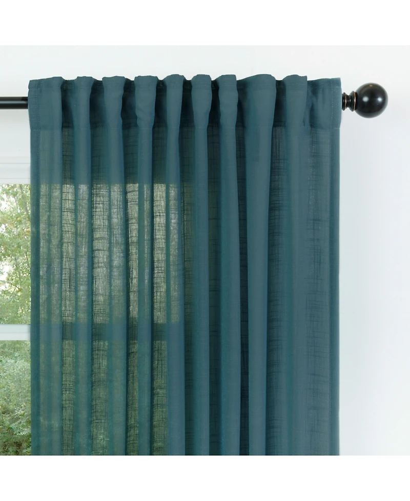 Chanasya Premium 2-Panel Soft Textured Semi Sheer Curtains for Window Living Room Bedroom Kitchen Office