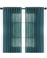 Chanasya Premium 2-Panel Soft Textured Semi Sheer Curtains for Window Living Room Bedroom Kitchen Office
