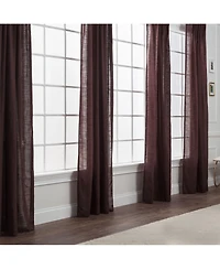 Chanasya Premium 2-Panel Soft Textured Semi Sheer Curtains for Window Living Room Bedroom Kitchen Office