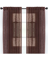 Chanasya Premium 2-Panel Soft Textured Semi Sheer Curtains for Window Living Room Bedroom Kitchen Office