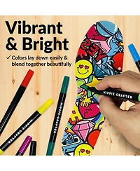 Hippie Crafter Fabric Markers 26 Pk
