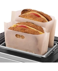 6 Pack Reusable Toaster Bags For Grilled Cheese Sandwiches