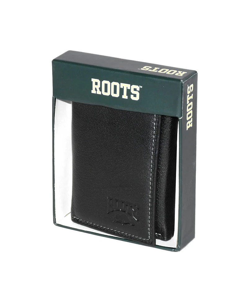 Roots Men's Leather Trifold Wallet