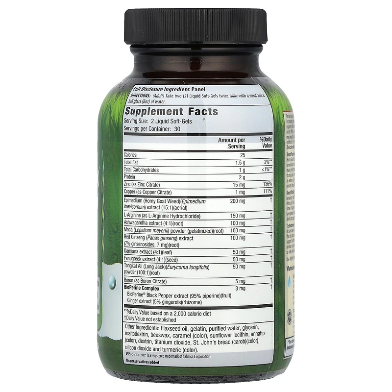 Irwin Naturals Libido-max For Activbe Men (Previously Level Up Active Male) 60CT