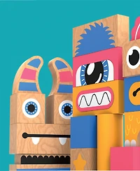 Geoffrey's Toy Box Make A Monster 100-Piece Solid Wood Block Set, Created for Macy's