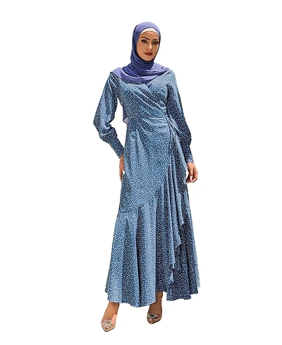Urban Modesty Women's Mint Sheath Abaya Maxi Dress