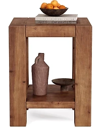 Tribesigns Industrial Coffee Table, 43 inch Cocktail Table with Storage Shelf for Living Room, 2 Tier Rectangle Center Table Tea Table with X-Shaped S