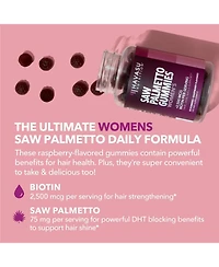 Saw Palmetto for Women + 2500 mcg Biotin Gummies, Dht Blocker & Biotin Gummies for Hair Skin & Nails, Postpartum Hair Growth, Havasu Nutrition