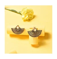 Sohi Women's Fan Drop Earrings