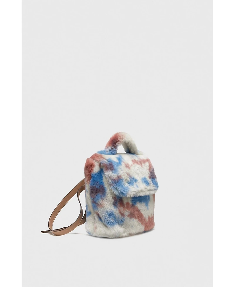Furniq Uk Women's Shearling Mini Backpack