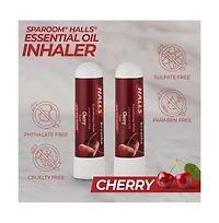 Sparoom Halls Cherry Wellness Bundle - Cherry Bath Salts, Inhalers, and Roll-On