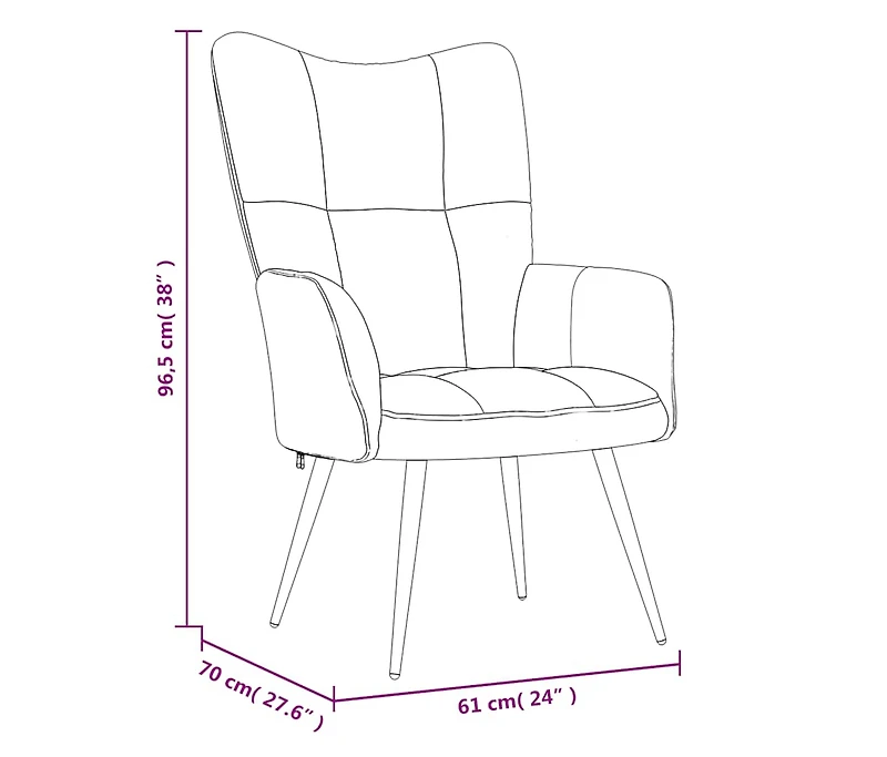 Relaxing Chair Pink Velvet