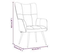 Relaxing Chair Pink Velvet