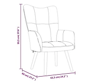 Relaxing Chair Dark Green Velvet