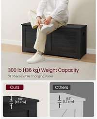 Slickblue Storage Chest, Trunk With 2 Safety Hinges, For Entryway, Bedroom