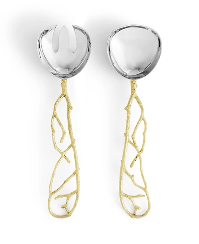 Michael Aram Butterfly Ginkgo Gold Serving Set, 2 Pieces