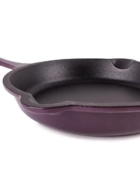 BergHOFF Neo 4pc Cast Iron Cookware Set, Fry Pan, Grill Pan & Round Dutch Oven