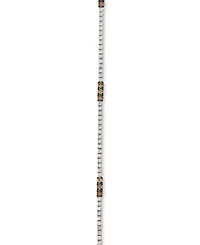 Le Vian Nude Diamond & Chocolate Diamond Station Tennis Bracelet (1-5/8 ct. t.w.) in 14k White Gold
