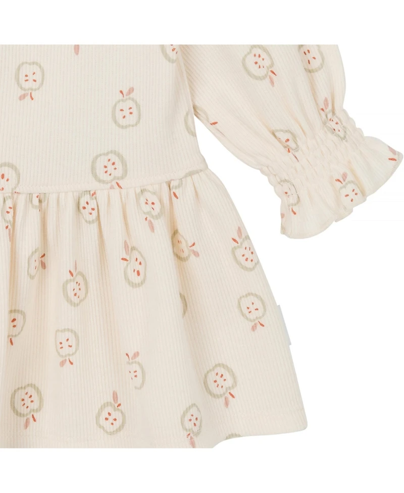 Gerber Baby Girls Long Sleeve Apples Dress