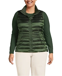 Lands' End Women's Plus Wanderweight Packable Down Vest