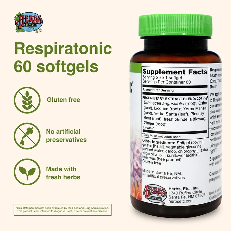 Trace Minerals Respiratonic 60 count Softgel