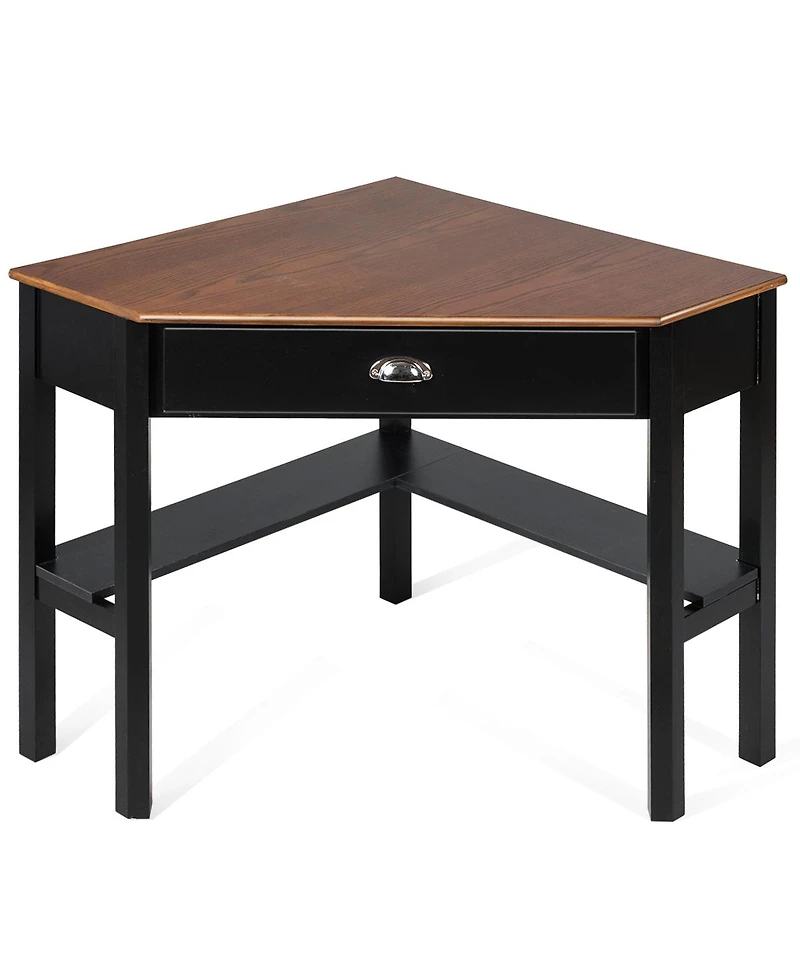 Corner Computer Desk Laptop Writing Table Wood Workstation