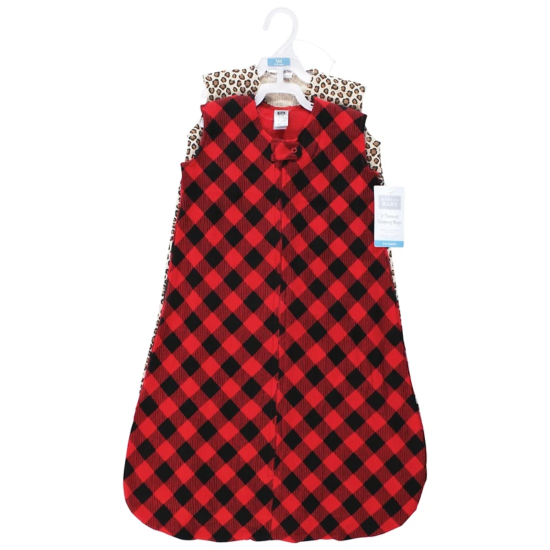 Hudson Baby Girls Thermal Sleeveless Sleeping Bag 2pk
