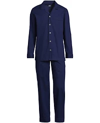 Lands' End Men's Long Sleeve Essential Pajama Set
