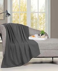 Superior Milan Cotton Jacquard Dobby Weave Textured Striped Lightweight Woven Throw, 50" x 60"