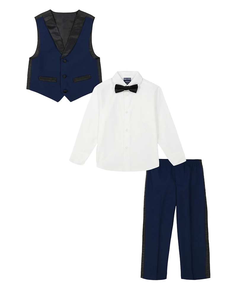 Nautica Baby Boys Tuxedo Vest 4-Piece Set