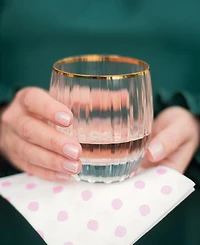 Vietri Natalia Double Old Fashioned Glass