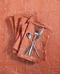 Laura Ashley Harvest Raised Woven Napkin Set of 6, 18" x