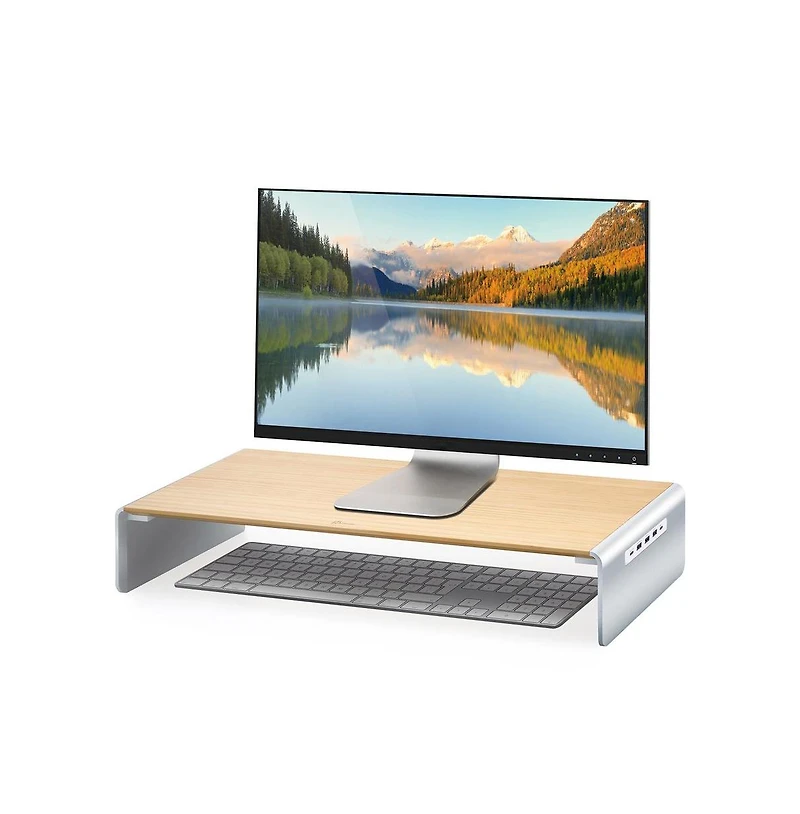j5create JCT425 Multi Function Monitor Stand with Usb Type-c 4K & Usb 6-Port Hub with Power Delivery