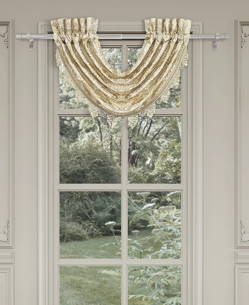 J Queen New York Sezanne Window Waterfall Valance, 33" x 43"